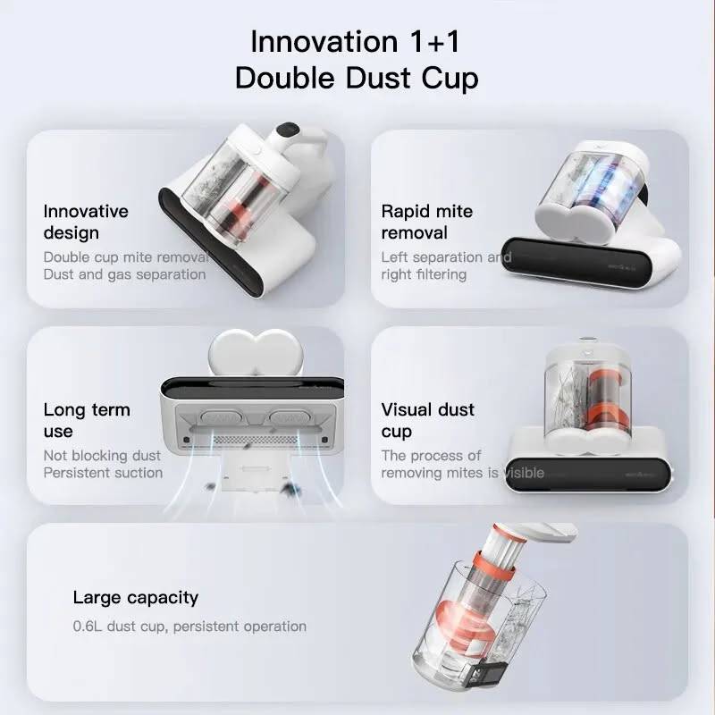 Deerma CM980 Anti-Dust Mite Vacuum Cleaner with UV Sterilization & Powerful Suction
