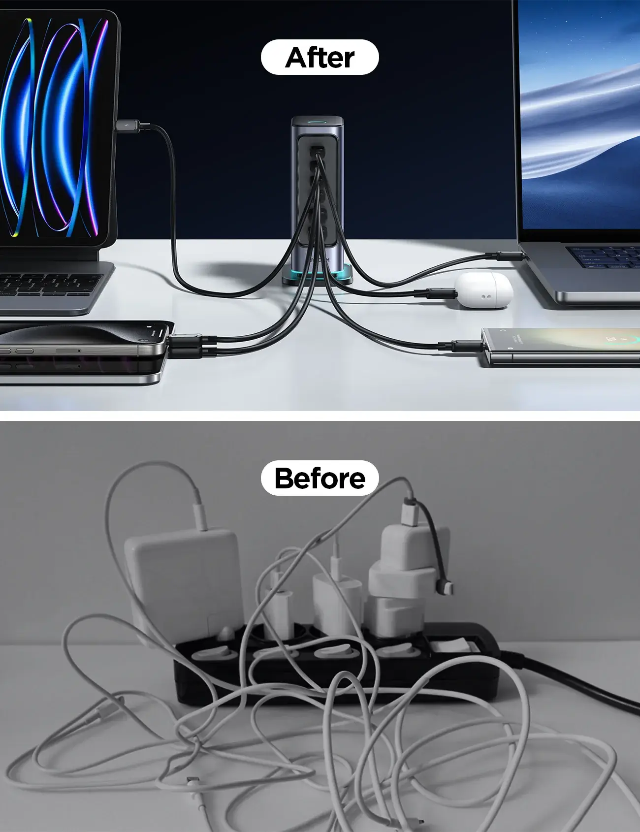 Joyroom JR-TCM02 65W 6-in-1 Multi-Port Fast Charger