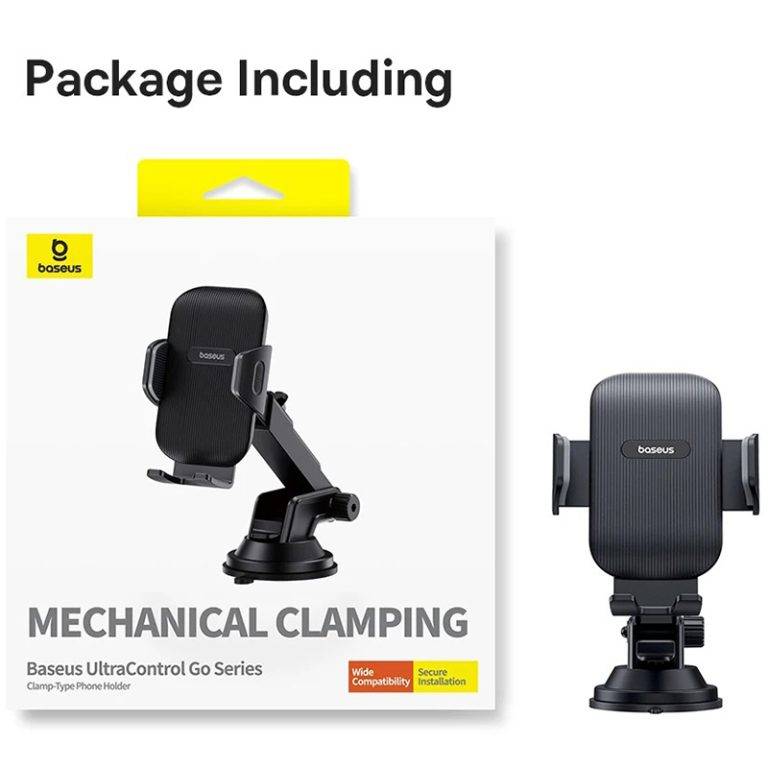 Baseus UltraControl Go Series Clamp-Type Car Phone Holder with Adjustable Mount