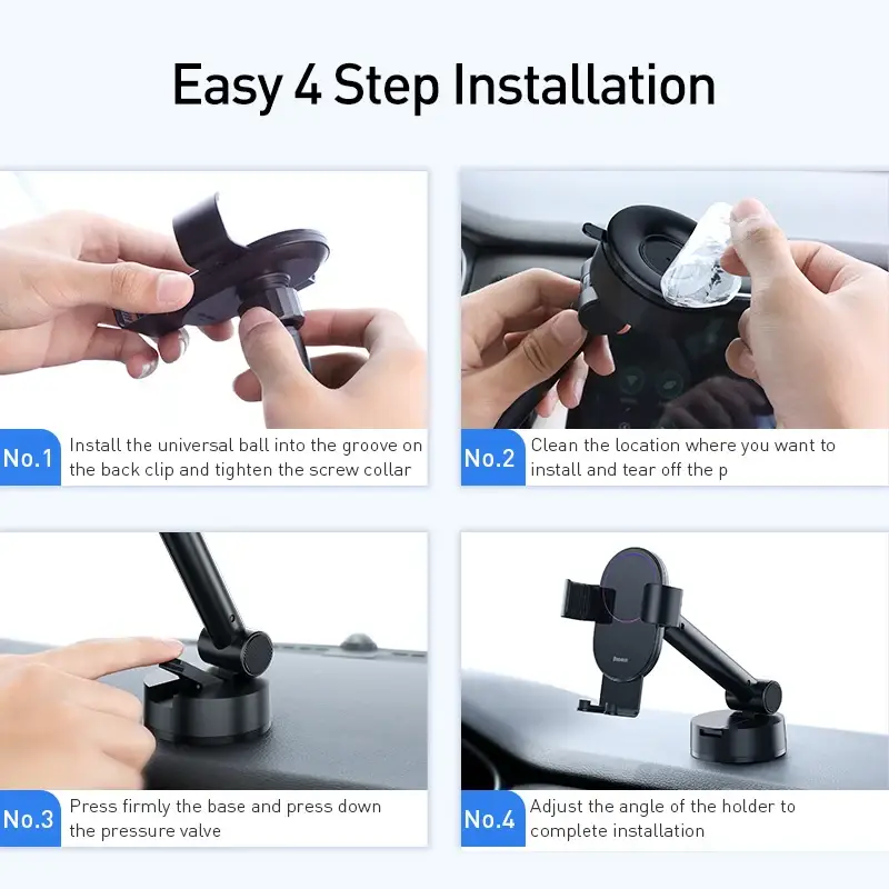 Baseus Simplism Gravity Car Mount Holder with Suction Base