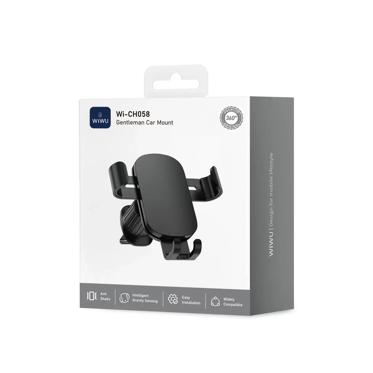 WiWU Wi-CH058 Gentleman Series 360° Adjustable Car Phone Mount