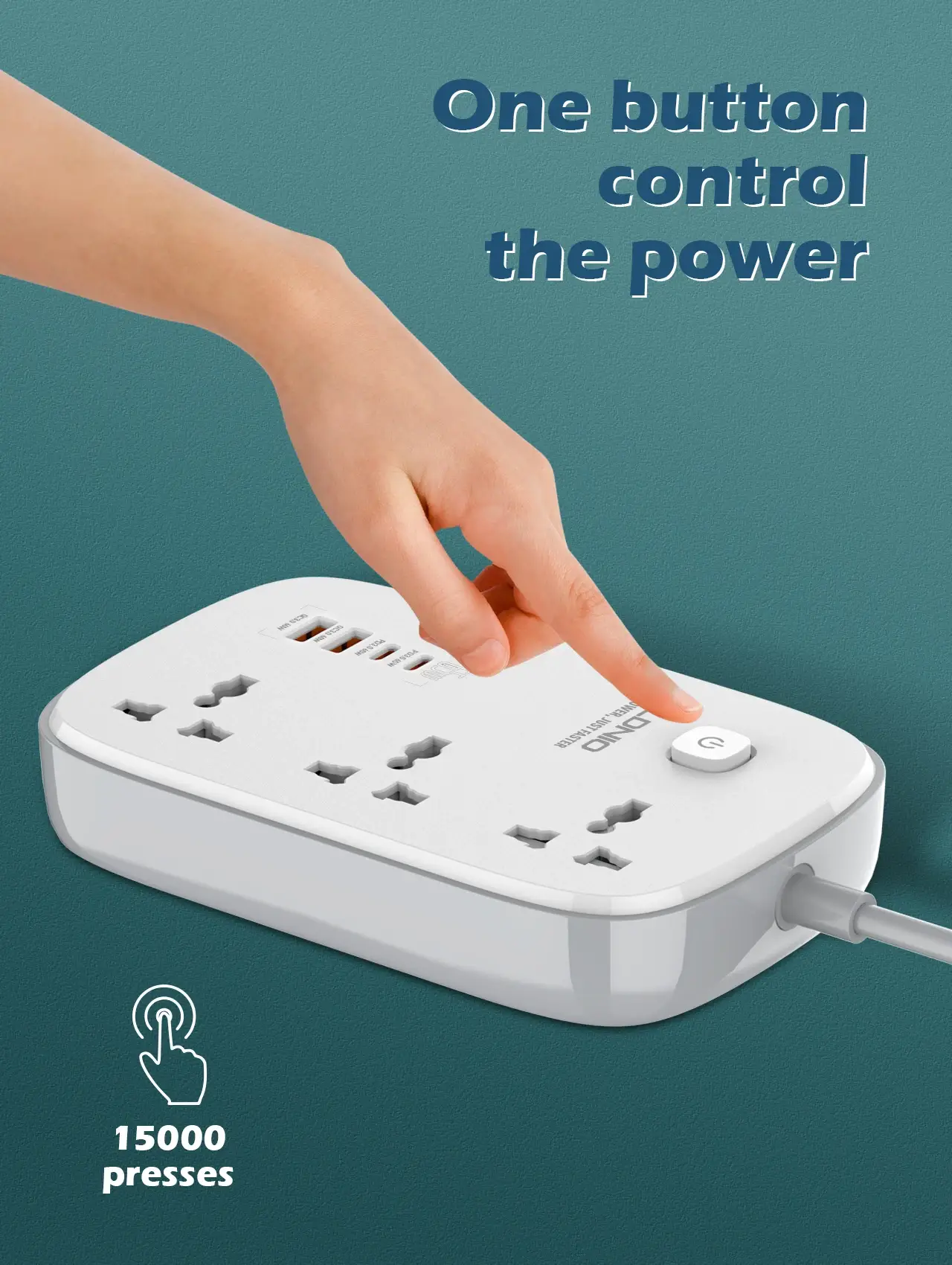 LDNIO SC3416 65W 3 Socket with 4 USB Port Power Strip