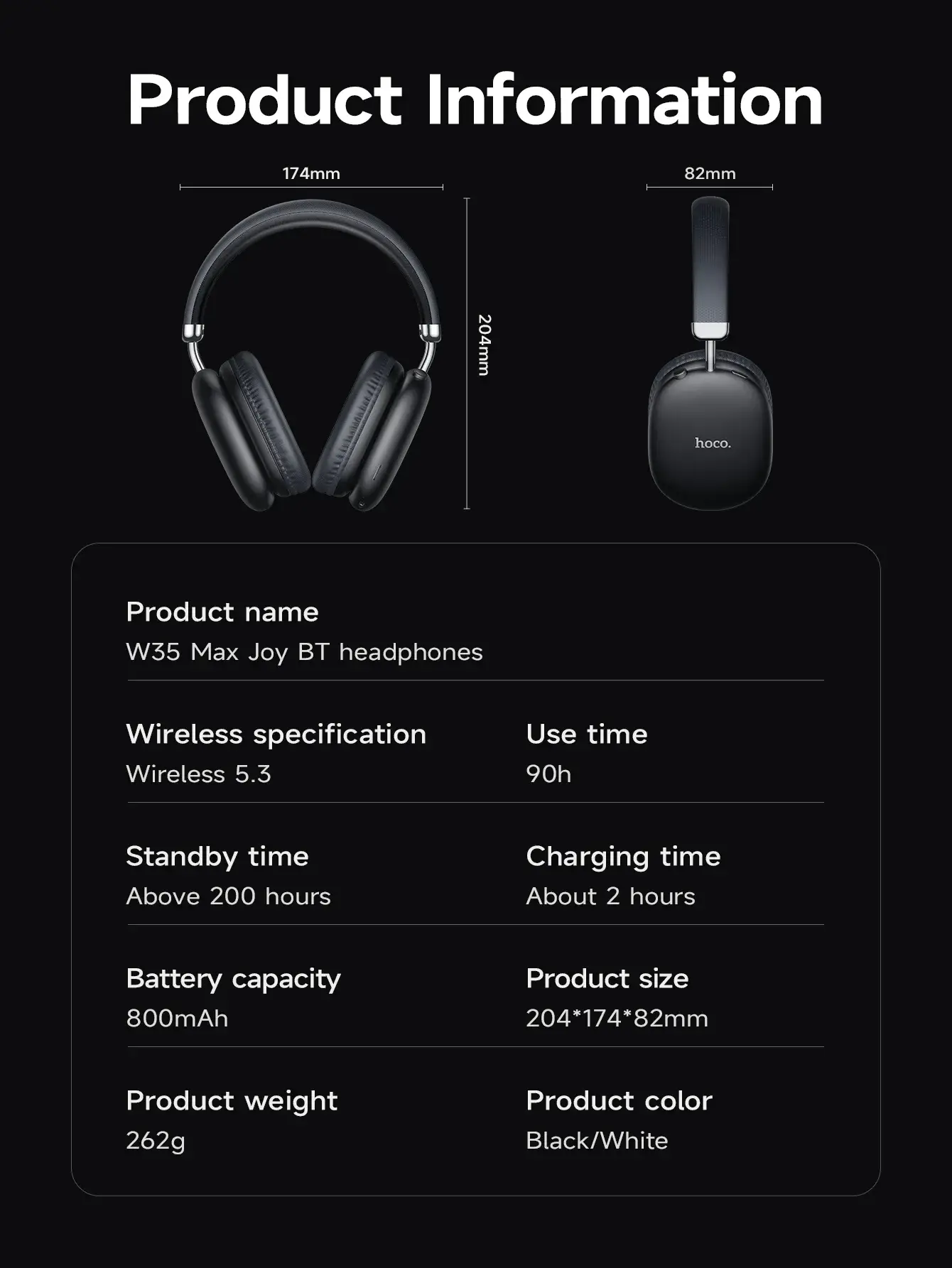 Hoco W35 Max Wireless Headphones