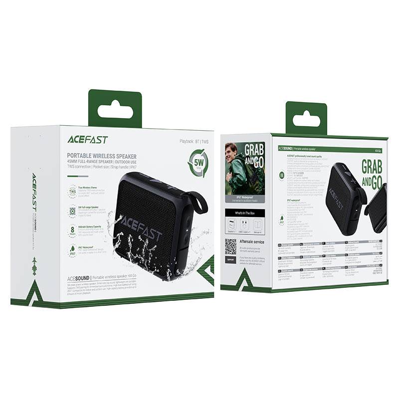 AceFast K4 Go 5W Portable Bluetooth Speaker
