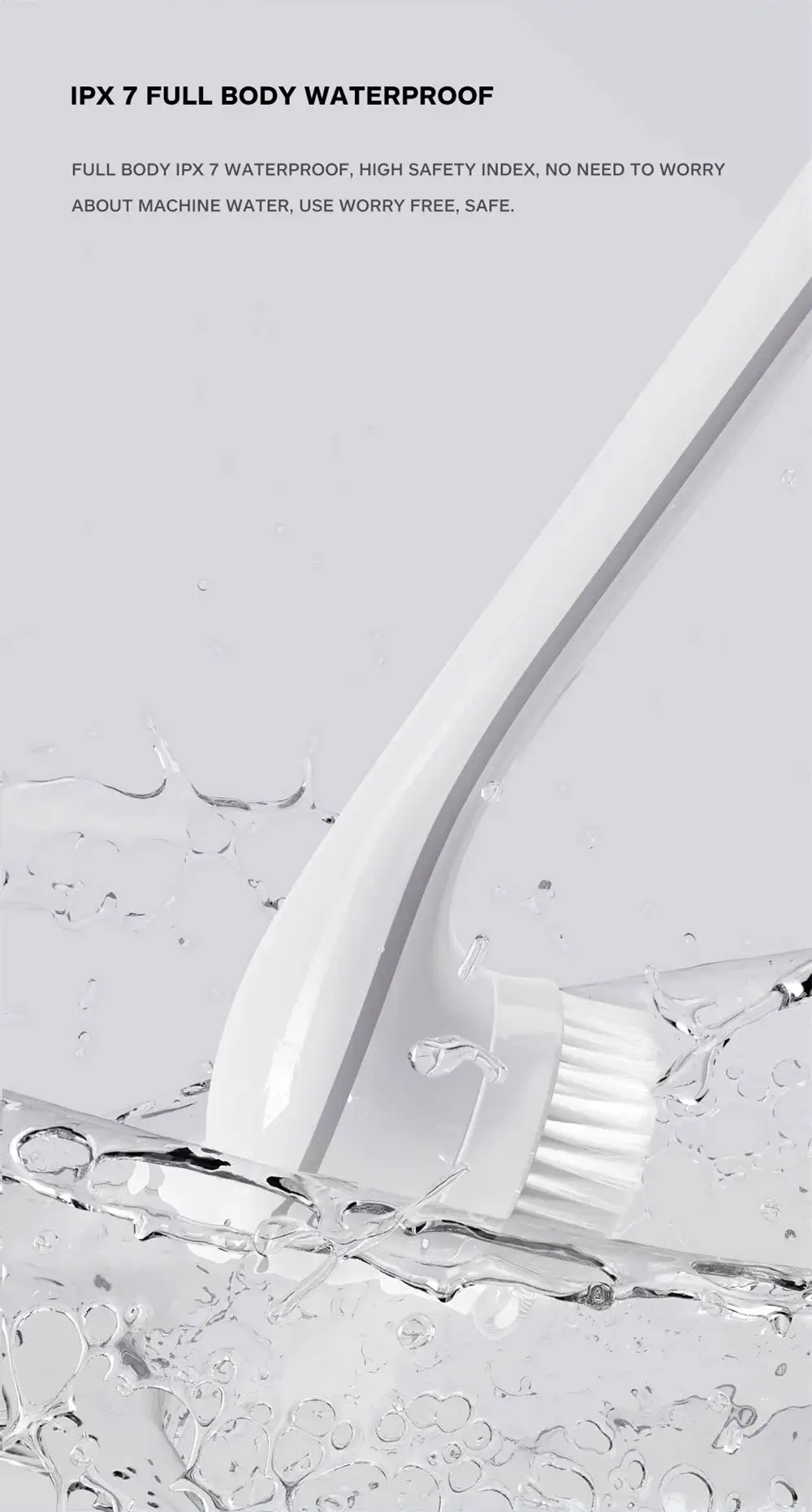 Xiaomi DOCO BC001 Electric Bath Brush with Body Massage & SPA Shower Function