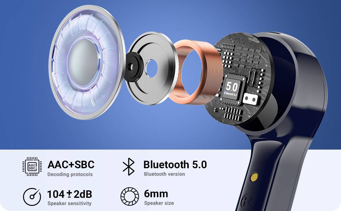 Acefast Crystal T6 True Wireless Stereo TWS Earbuds