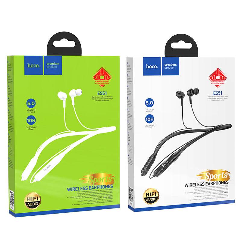 Hoco ES51 Wireless Bluetooth Sports Neckband Earphones