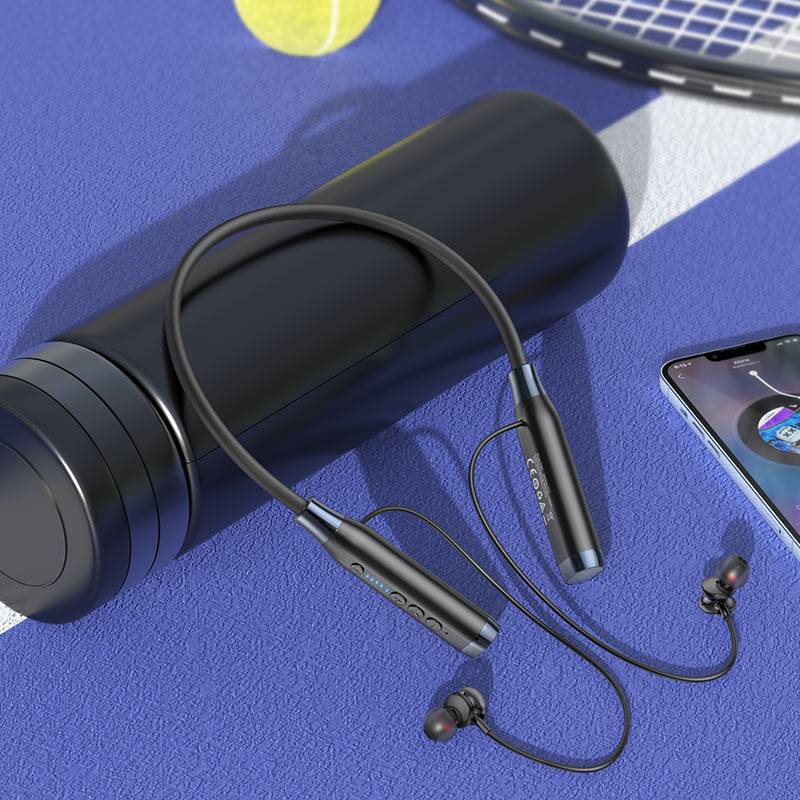 Hoco ES62 Wireless Bluetooth Neckband Earphones with Memory Card Support
