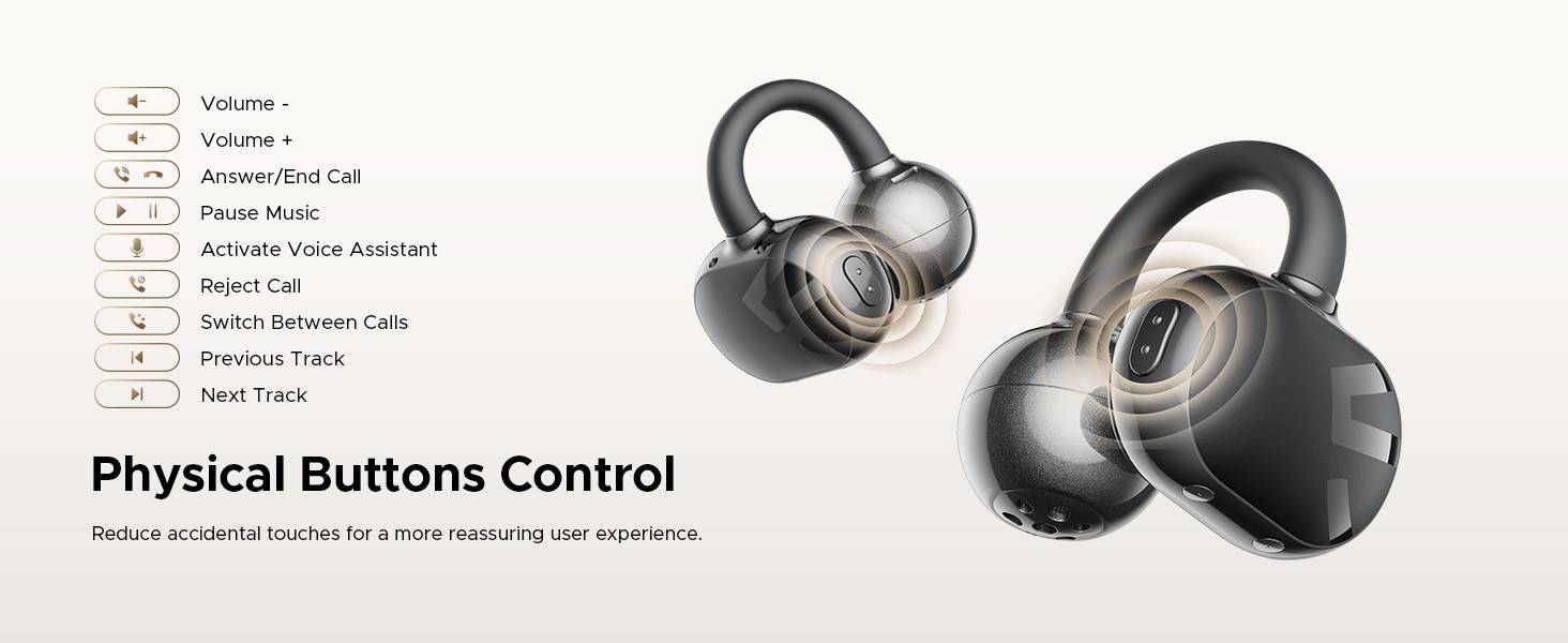 SoundPEATS POP Clip Wireless Open-Ear True Wireless Earbuds