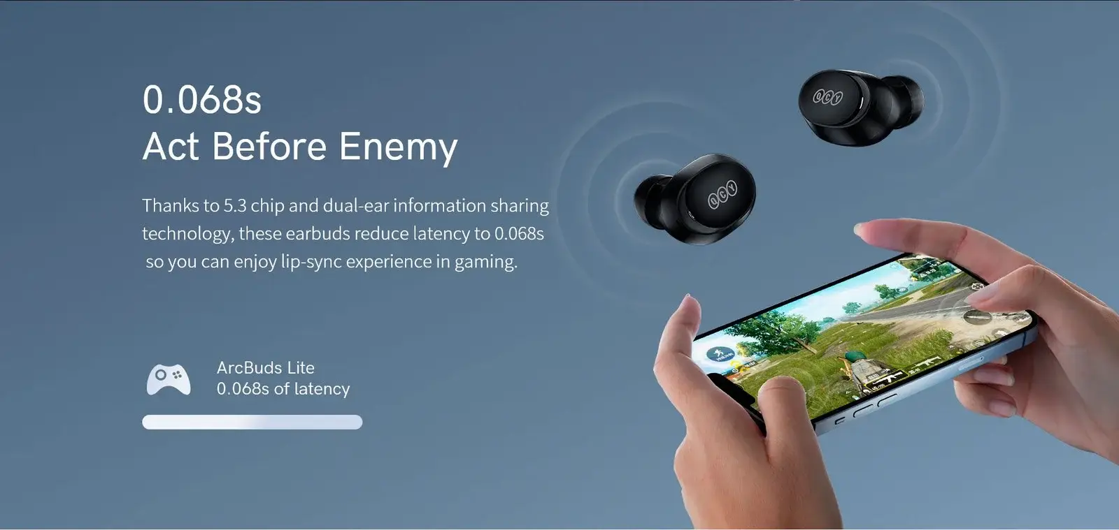 QCY Arc Buds Lite T27 True Wireless Earbuds