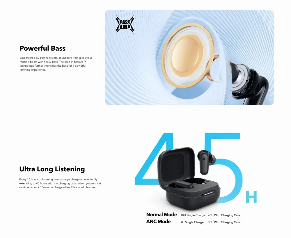 Anker Soundcore P30i ANC True Wireless Earbuds