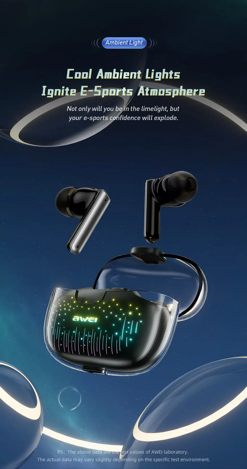 Awei T52 ANC True Wireless Bluetooth Earbuds