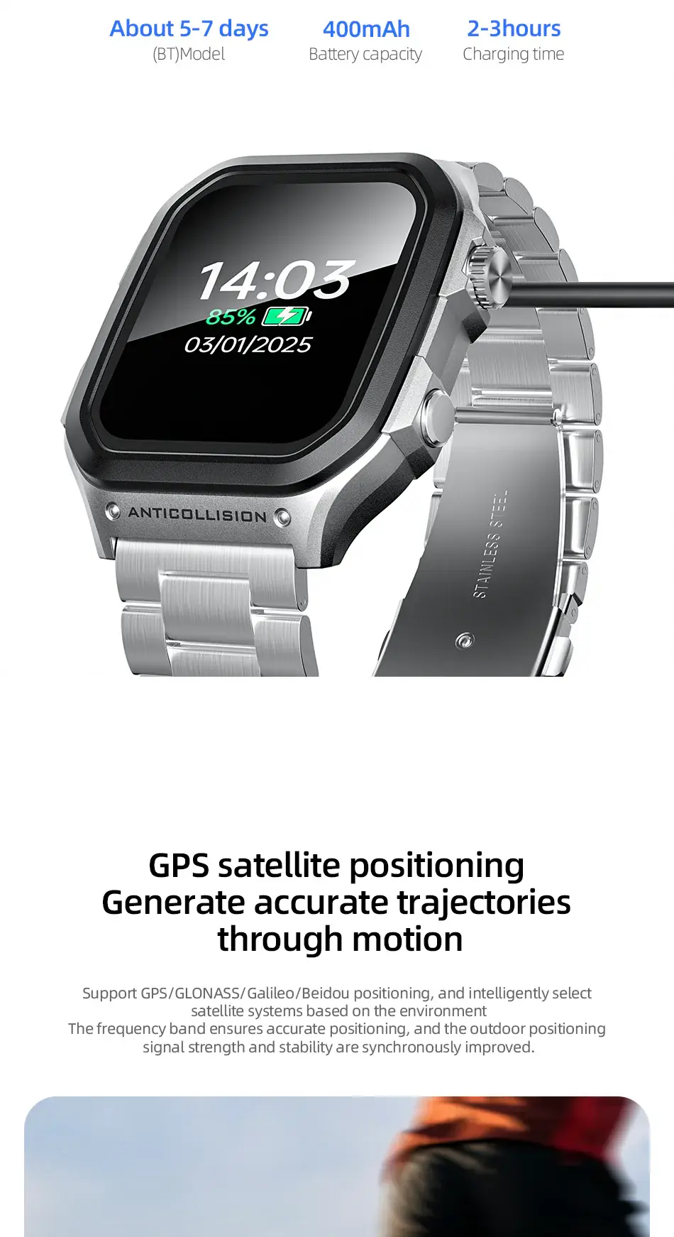 Awei H53 GPS Sports Smartwatch