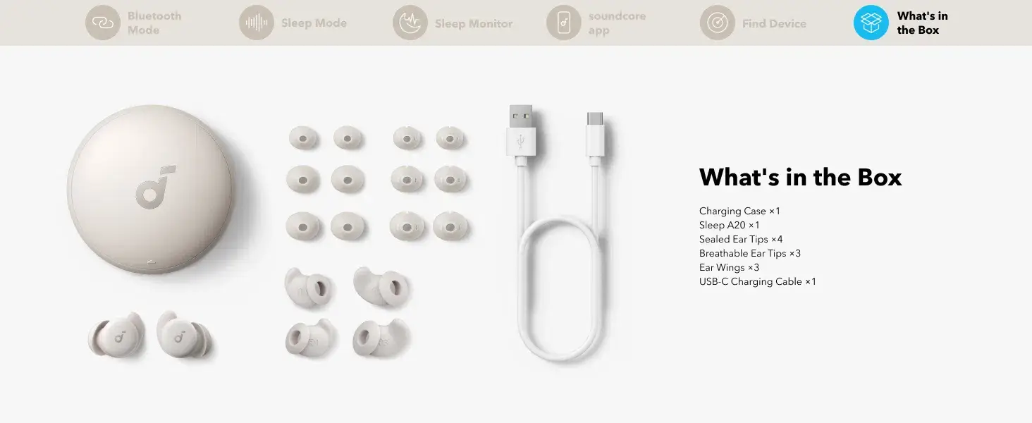 Anker Soundcore Sleep A20 True Wireless Noise-Isolating Sleep Earbuds