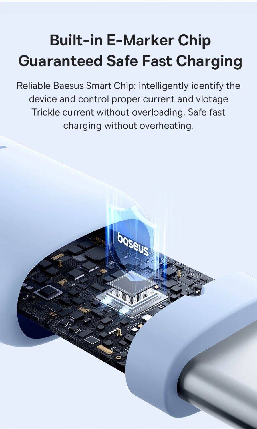 Baseus Silky Series 100W Fast Charging Data Cable USB-C to USB-C 1m