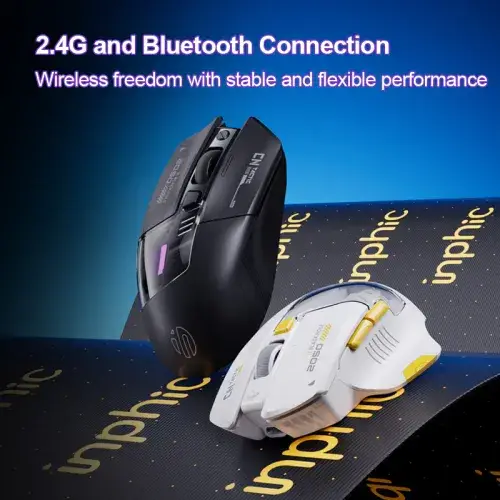 Inphic A9 Explorer V2 Wireless & Bluetooth Gaming Mouse