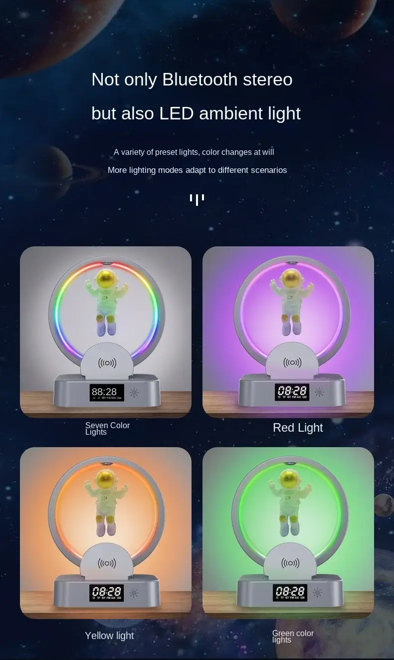 Magnetic Levitation Astronaut Bluetooth Speaker with 360° Floating Sound
