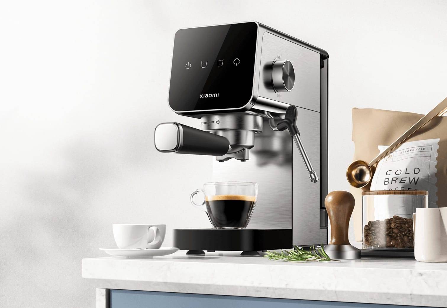 Xiaomi Semi-Automatic Espresso Coffee Machine with Steam Wand and Dual Temperature Control