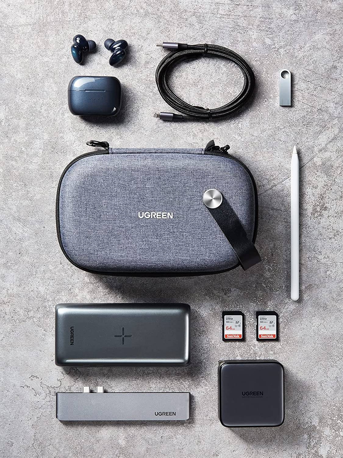 UGREEN 50903 Travel Electronics Organizer Bag for Cables & Accessories