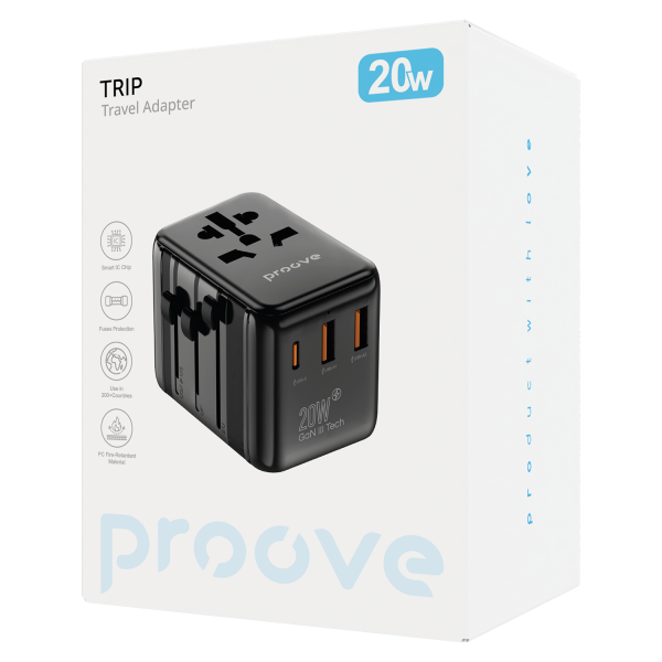 Proove 20W Travel Adapter with Universal Compatibility