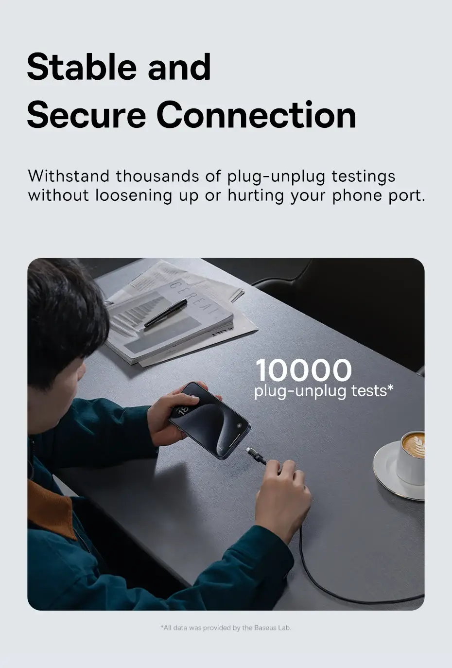 Baseus CB000092 Gem Series 100W Type-C to Type-C Fast Charging Cable