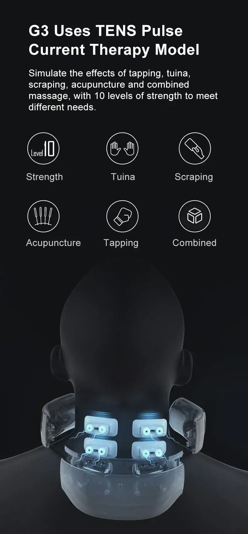 Xiaomi Jeeback G3 Wireless TENS Neck Massager for Pain Relief