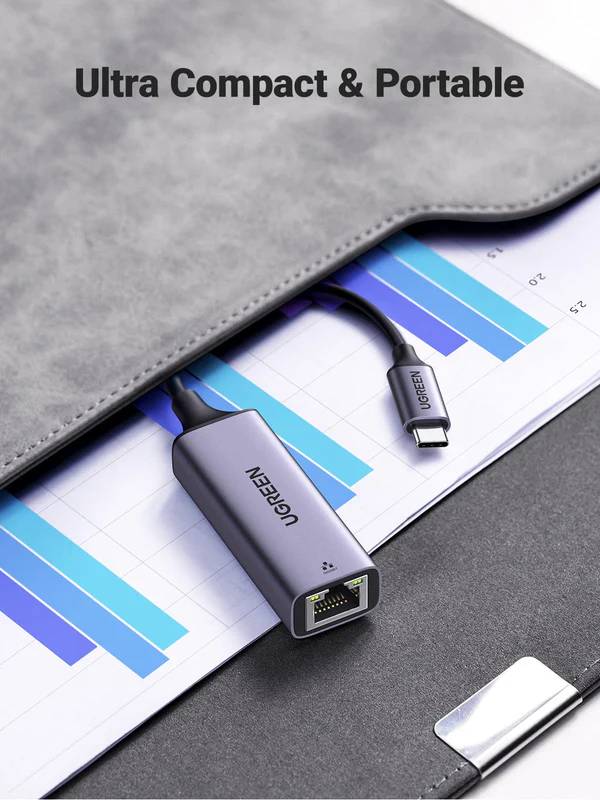 Ugreen CM255 Type-C to RJ45 Gigabit Ethernet Adapter with PD Charging