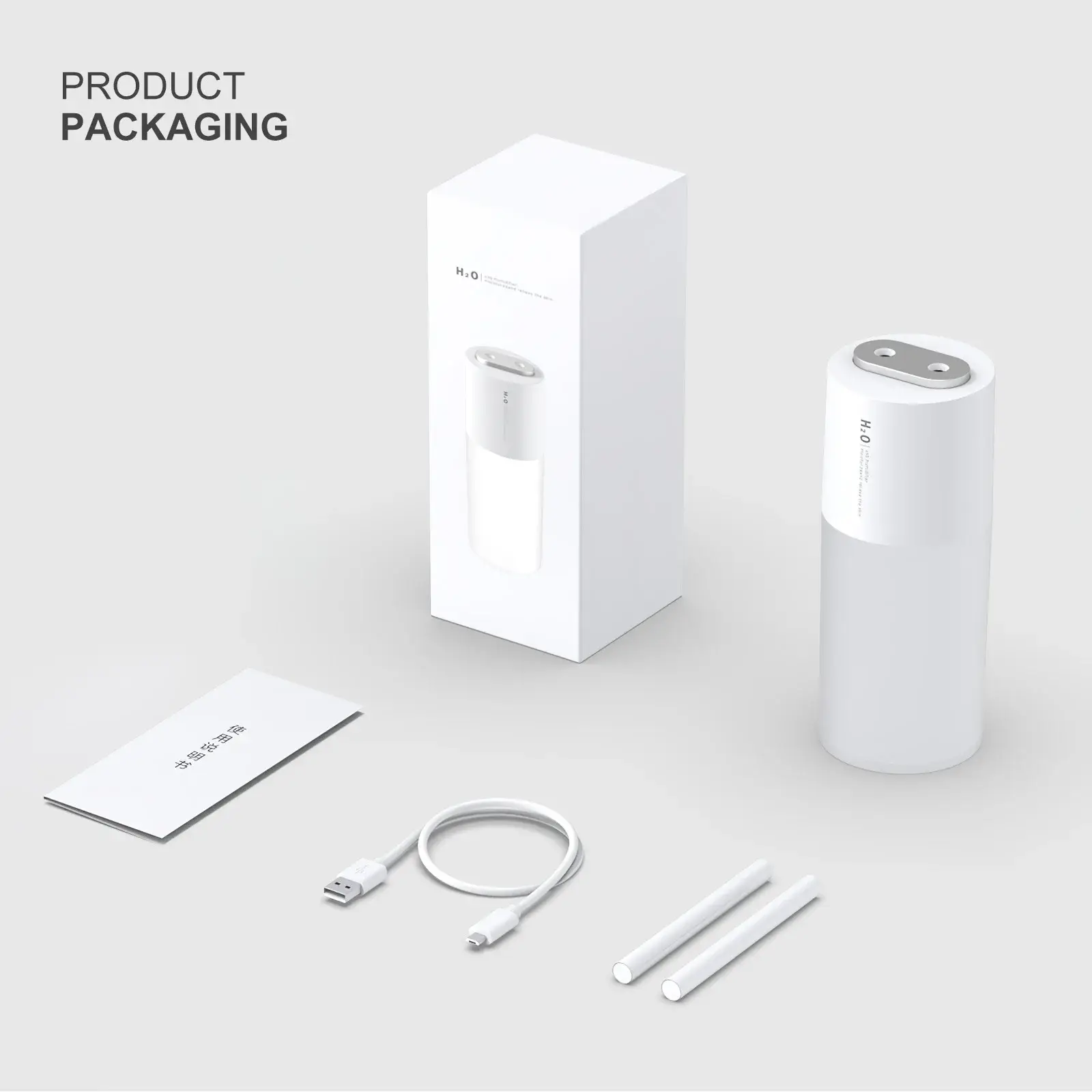 Dual Spray Port Ultrasonic Air Humidifier with LED Light Cool Mist Diffuser