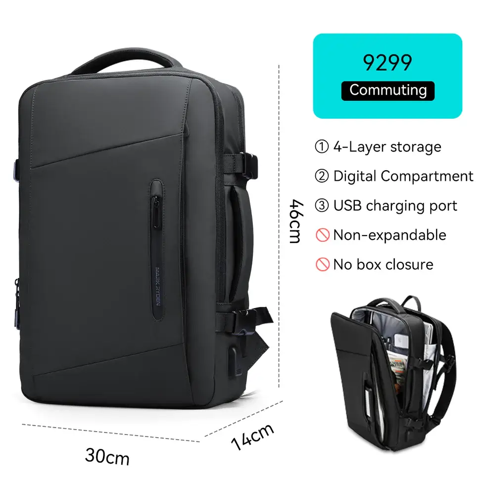 Mark Ryden MR9299KR Expand Your Hustle Adaptable Business Backpack for Laptops & More