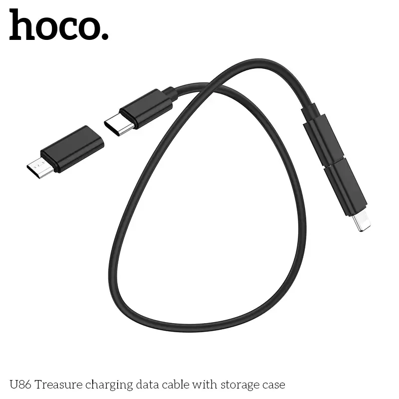 Hoco u86 versatile portable charging data cable with stylish case