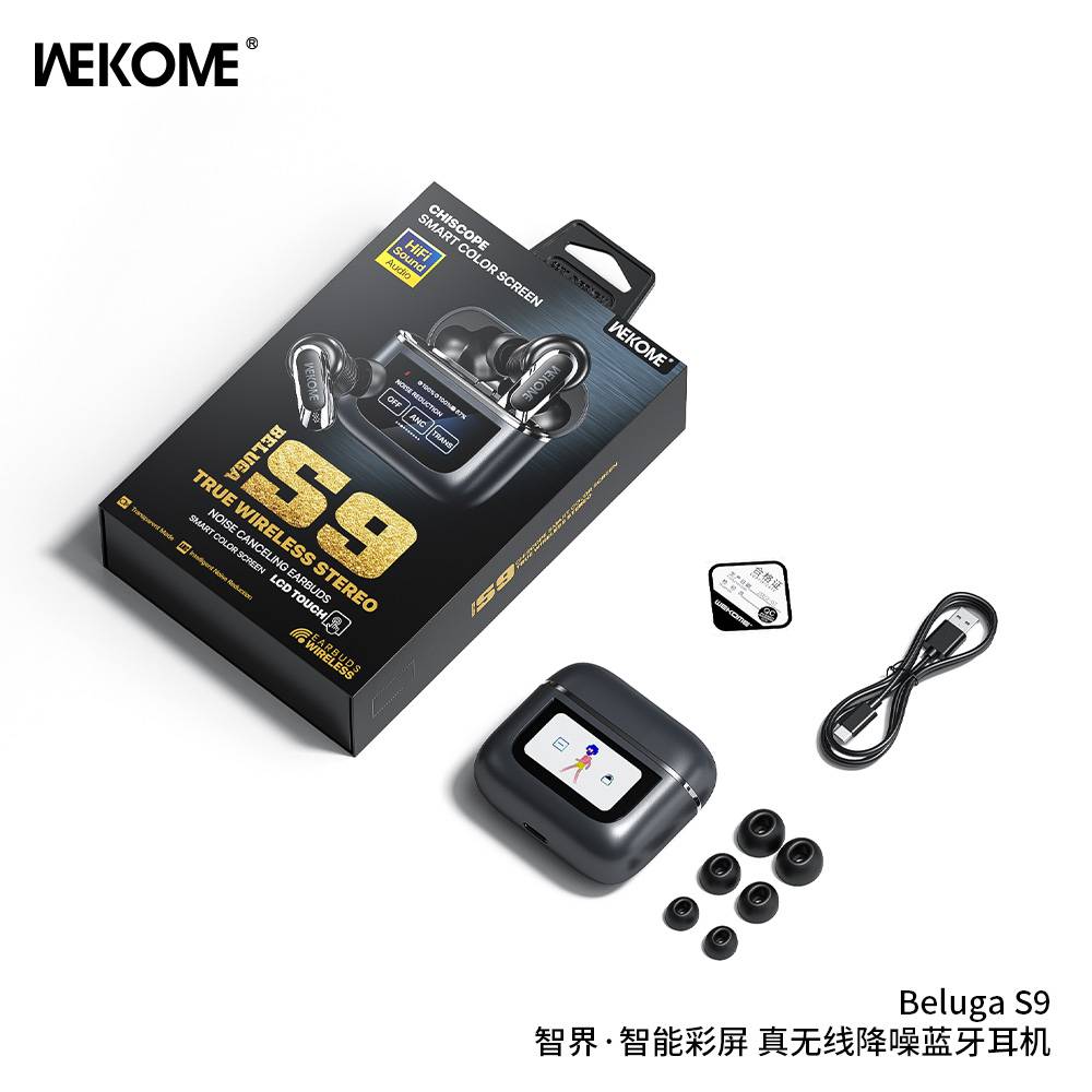 WEKOME Beluga S9 Active Noise Cancellation & Smart Touch Control Earbuds