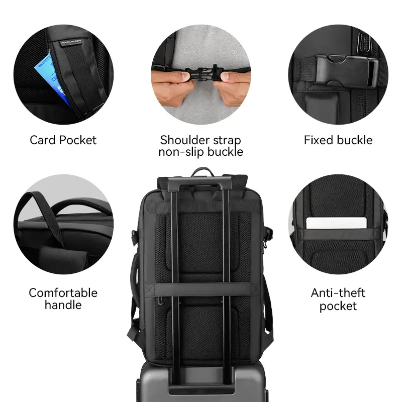 Mark Ryden MR9299KR Expand Your Hustle Adaptable Business Backpack for Laptops & More