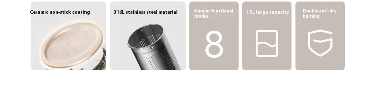 Xiaomi Mijia S2 Multi-Function Health Kettle 800W 304 Stainless Steel