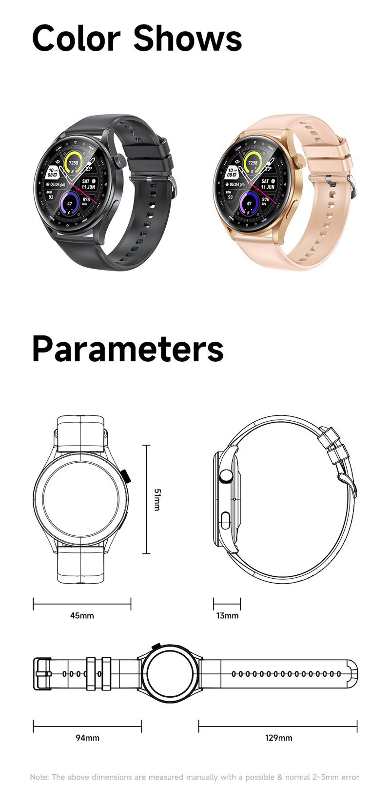 AWEI H35 IP68 Waterproof Smartwatch