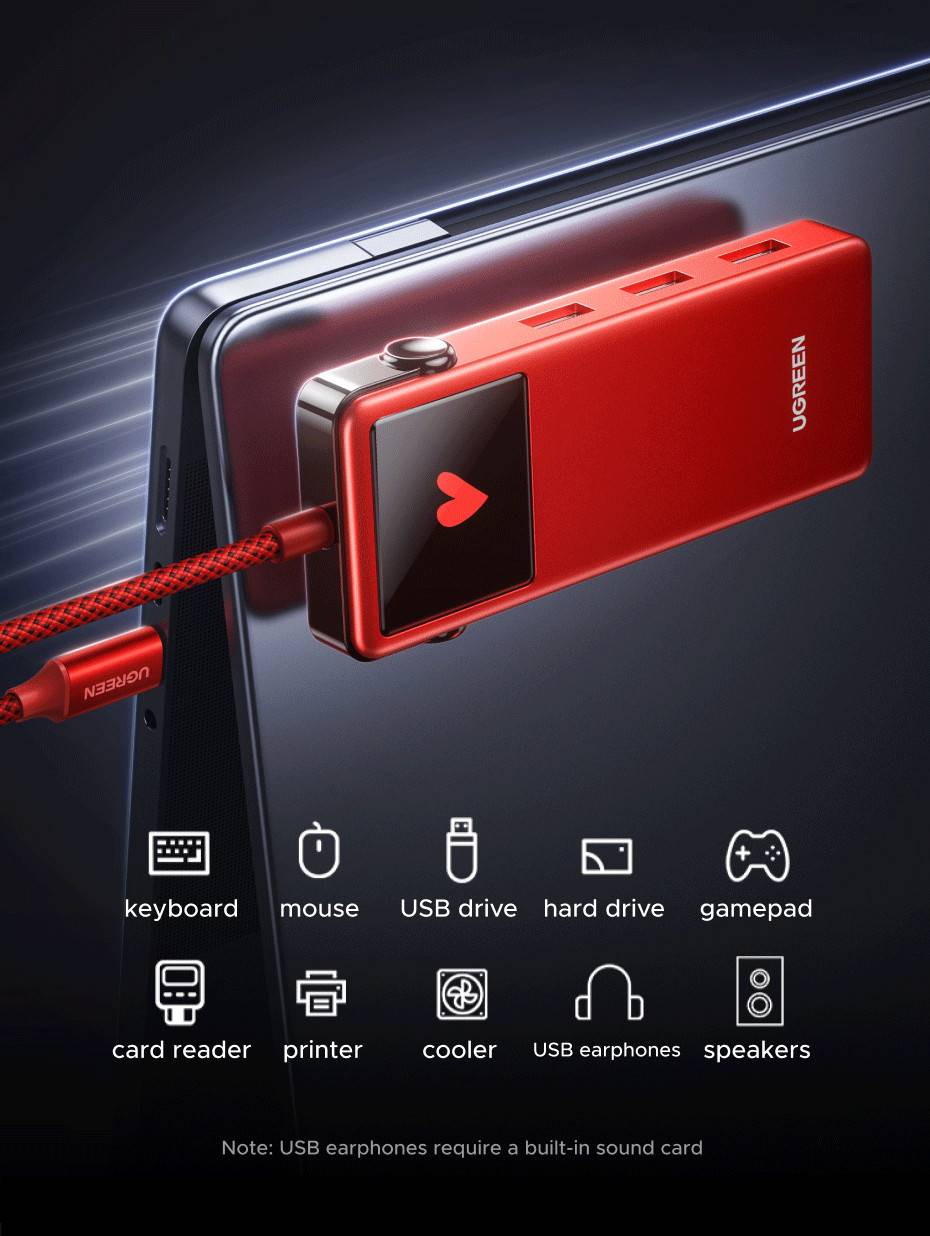 UGREEN x Jackson Yee Uno Series 5-in-1 USB-C Hub with 4K@60Hz HDMI 5Gbps Data & 100W PD Charging 75214