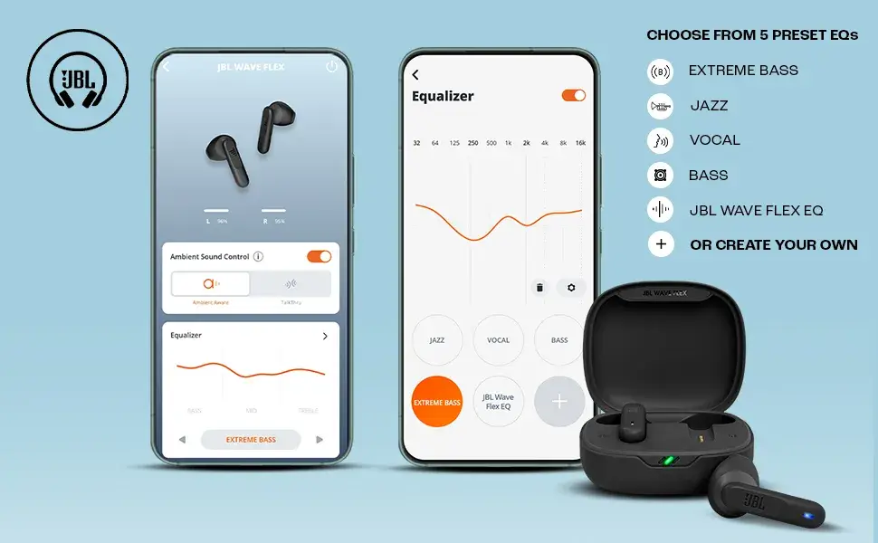 JBL Wave Flex True Wireless Bluetooth Earbuds