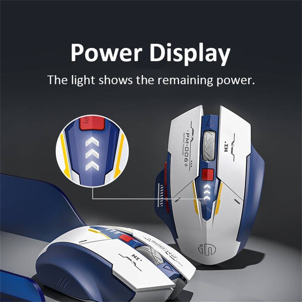 INPHIC F9 Mecha Version Rechargeable 2.4G Wireless Gaming & Office Mouse for Computer and Laptop