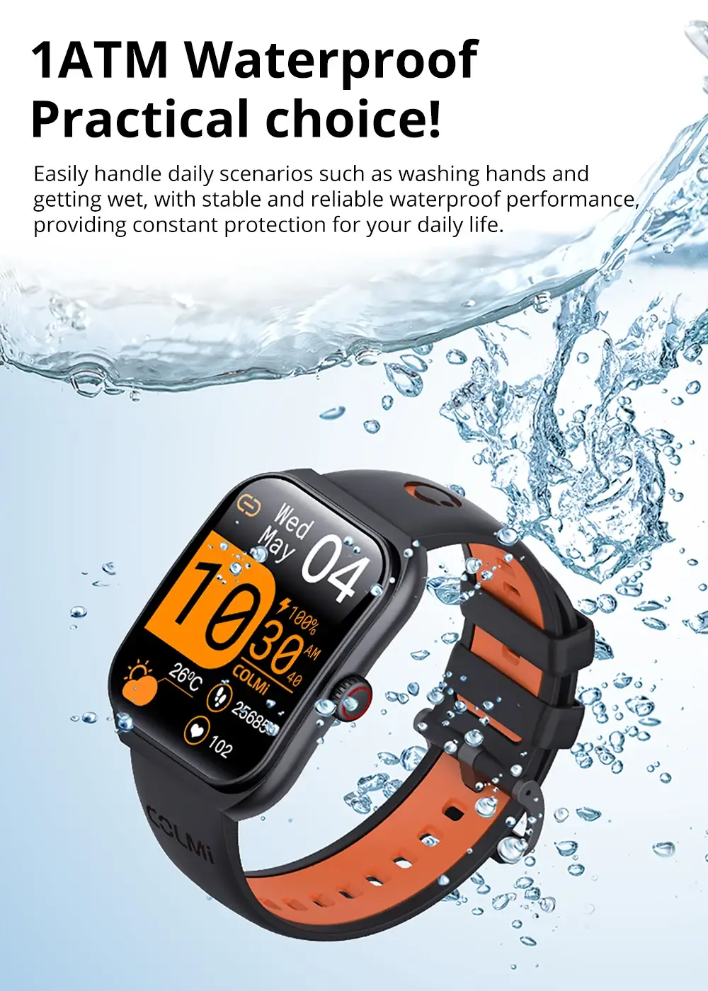COLMI P86 AMOLED Smartwatch with Bluetooth Calling