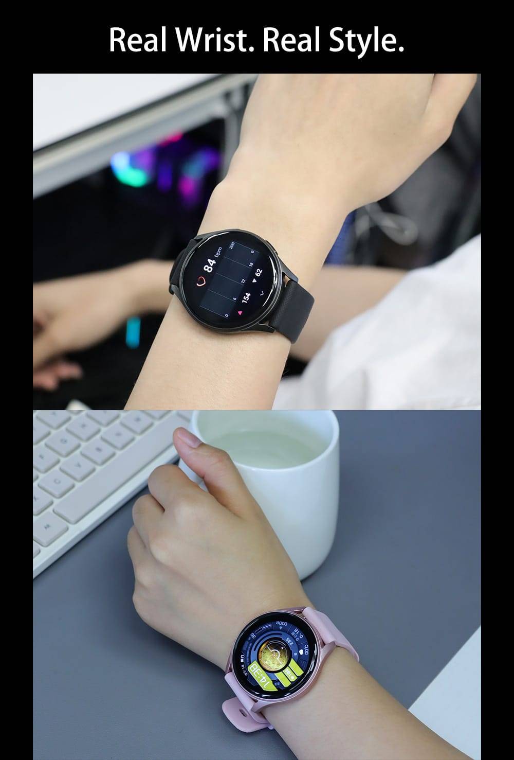 KFI C1 1.38‘’Amoled Display Dual Strap Smartwatch