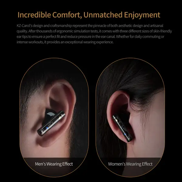 KZ Carol Wireless Bluetooth Earbuds with ANC and 6-Mic Technology