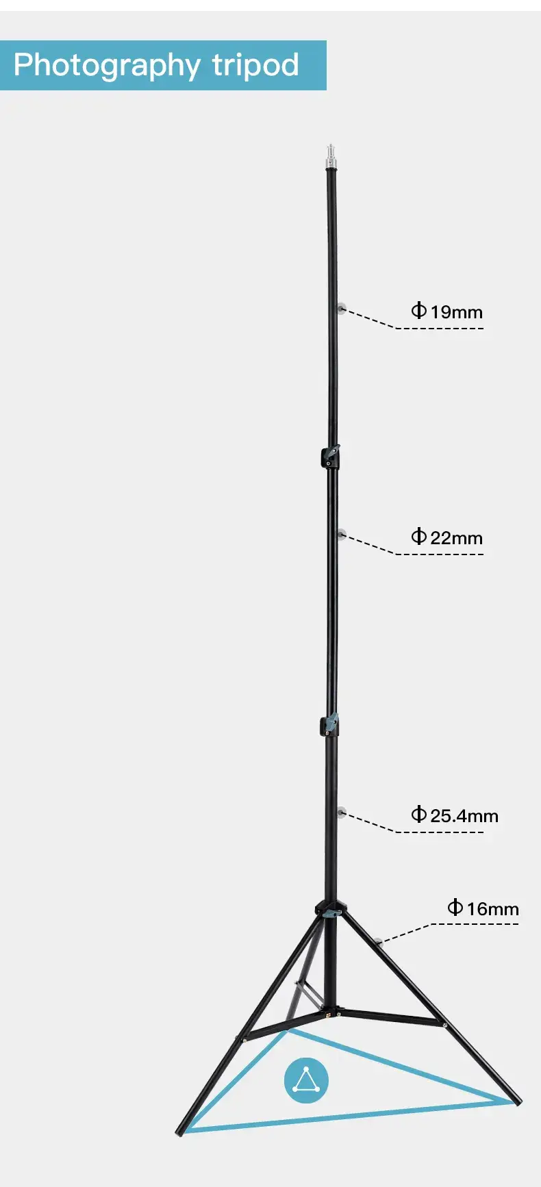 Jmary MT-75 Adjustable Photography & Video Light Stand Tripod