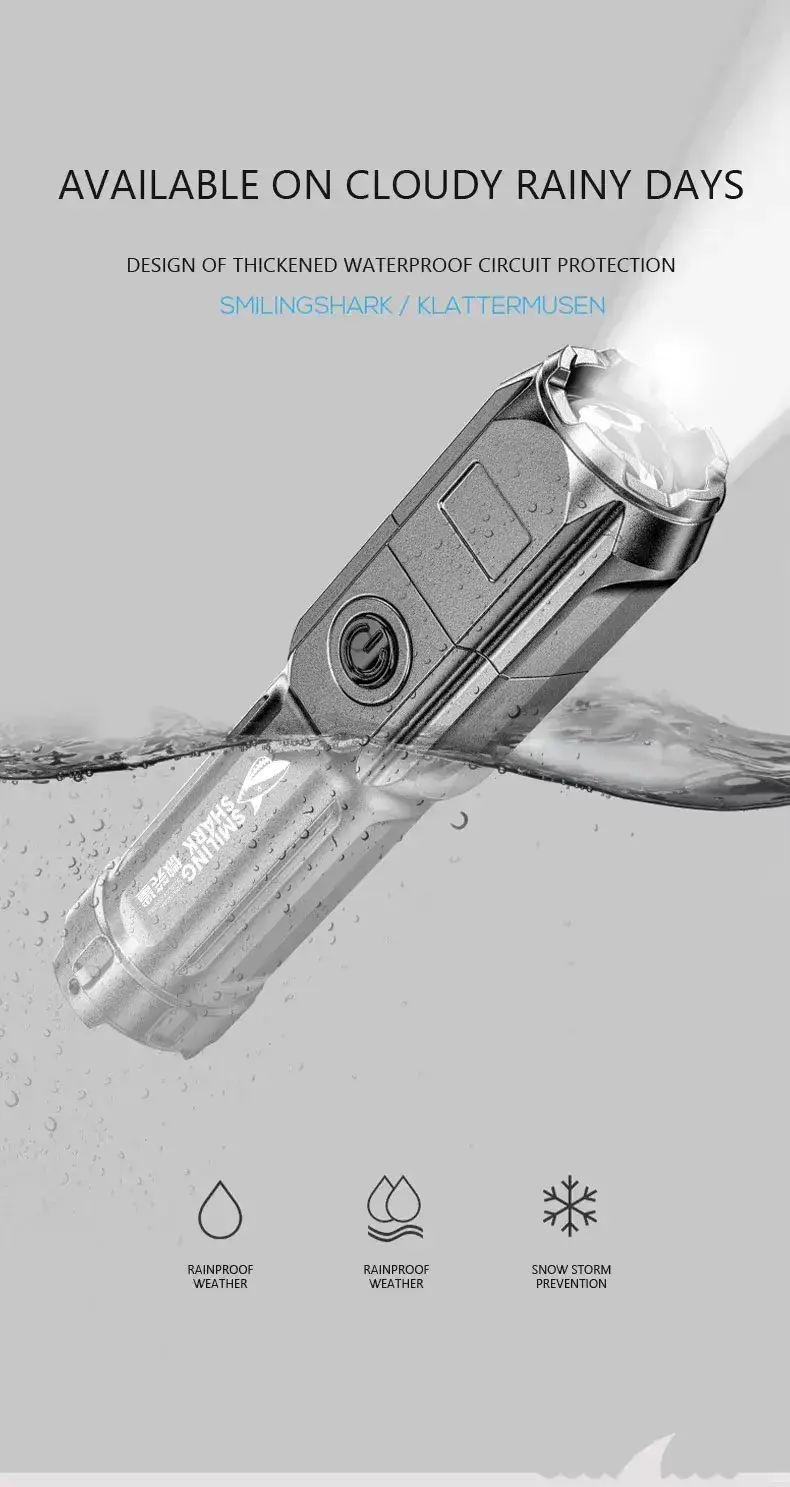 Smiling Shark 622A Telescopic LED Flashlight