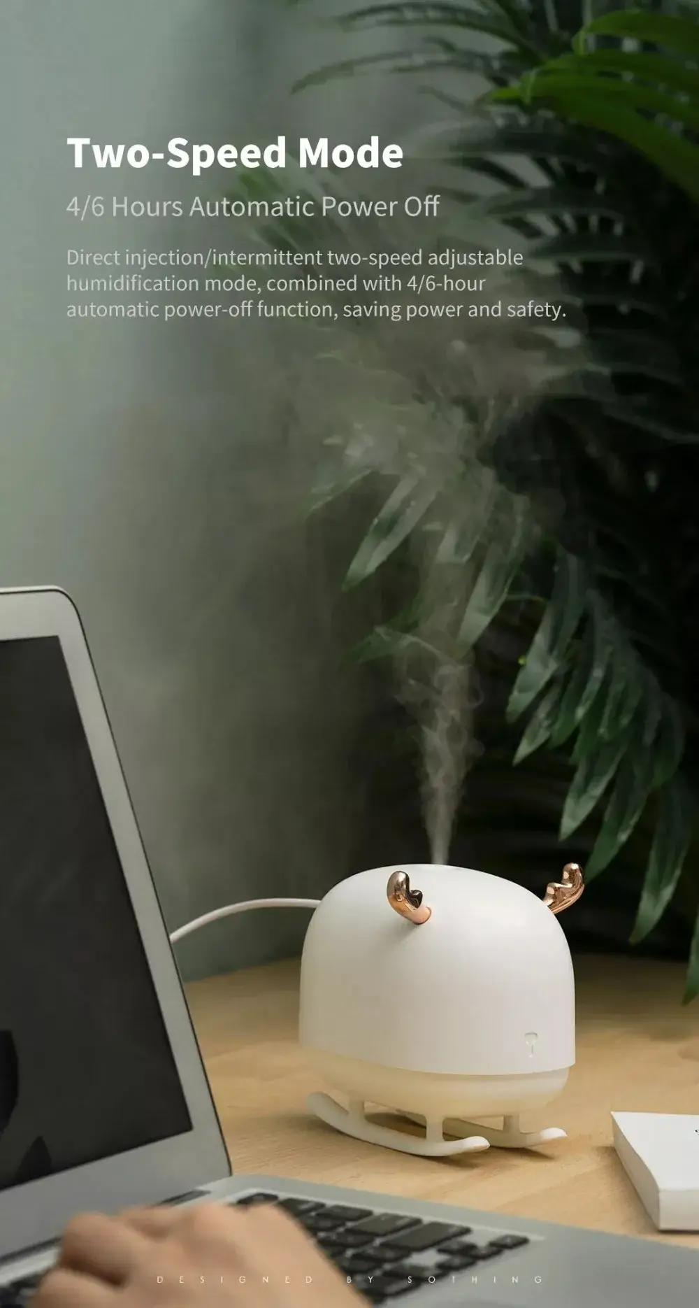 Xiaomi Mijia SOTHING DSHJ-H-009 260ml Deer-Shaped Ultrasonic Humidifier
