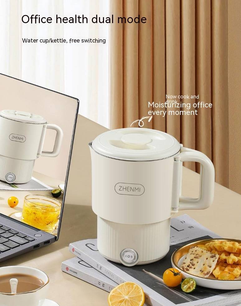 ZHENMI Portable Folding Electric Kettle 800ml Travel & Home Use