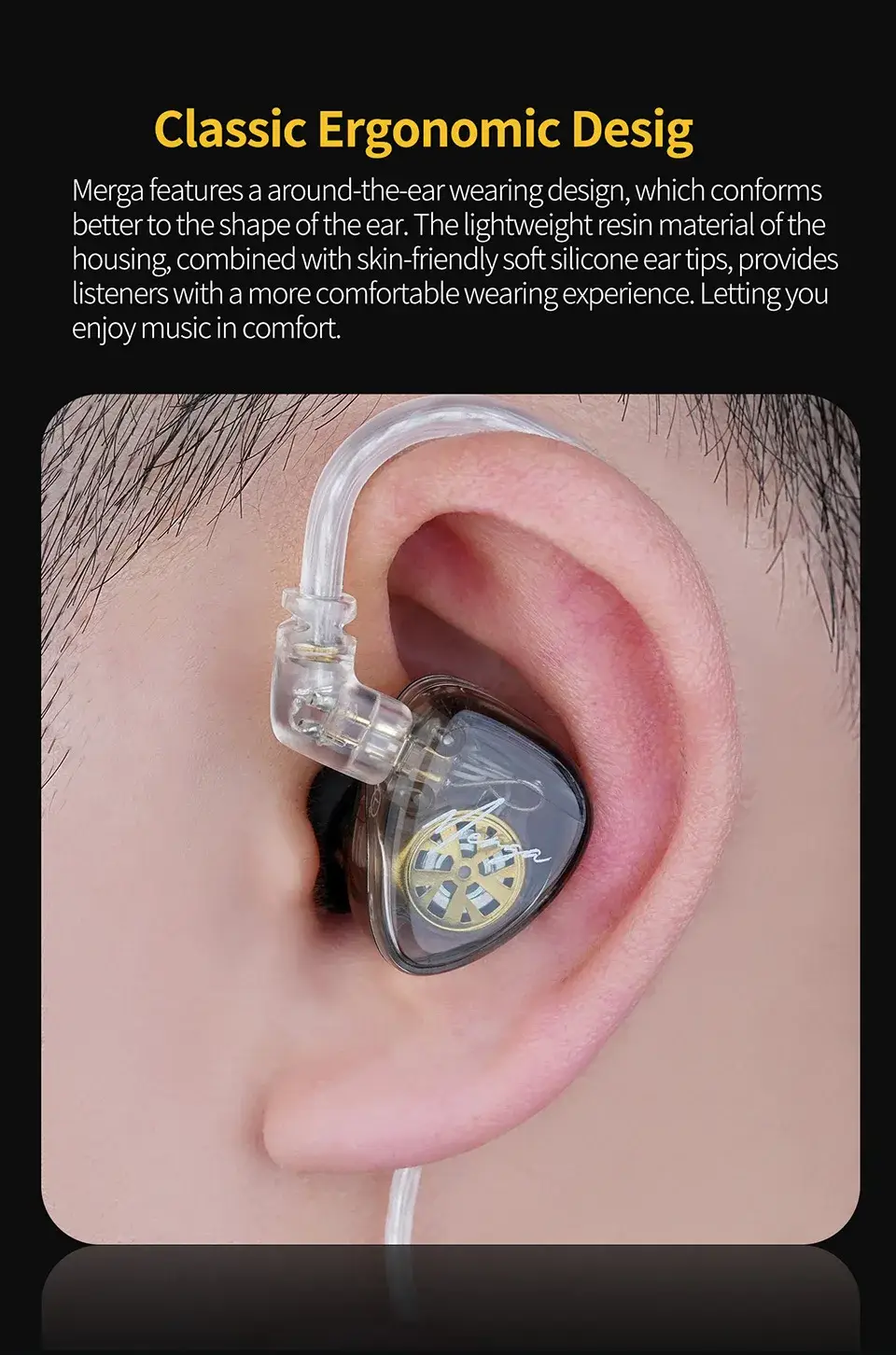 KZ Merga OFC Professional IEM Earphones with Superior Sound Clarity