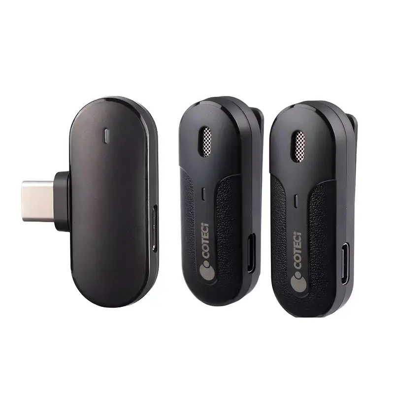 Coteci 74009 Wireless Lavalier Microphone with USB Type-C