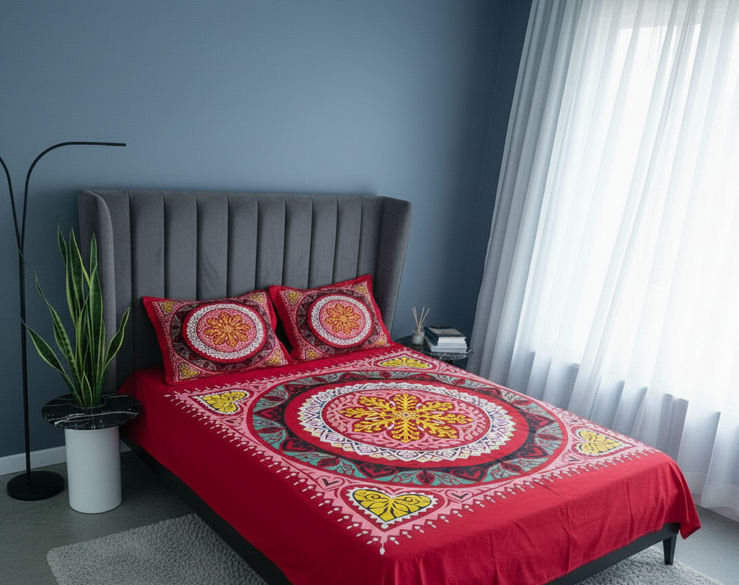 100% Twill Cotton King Size Bedsheet