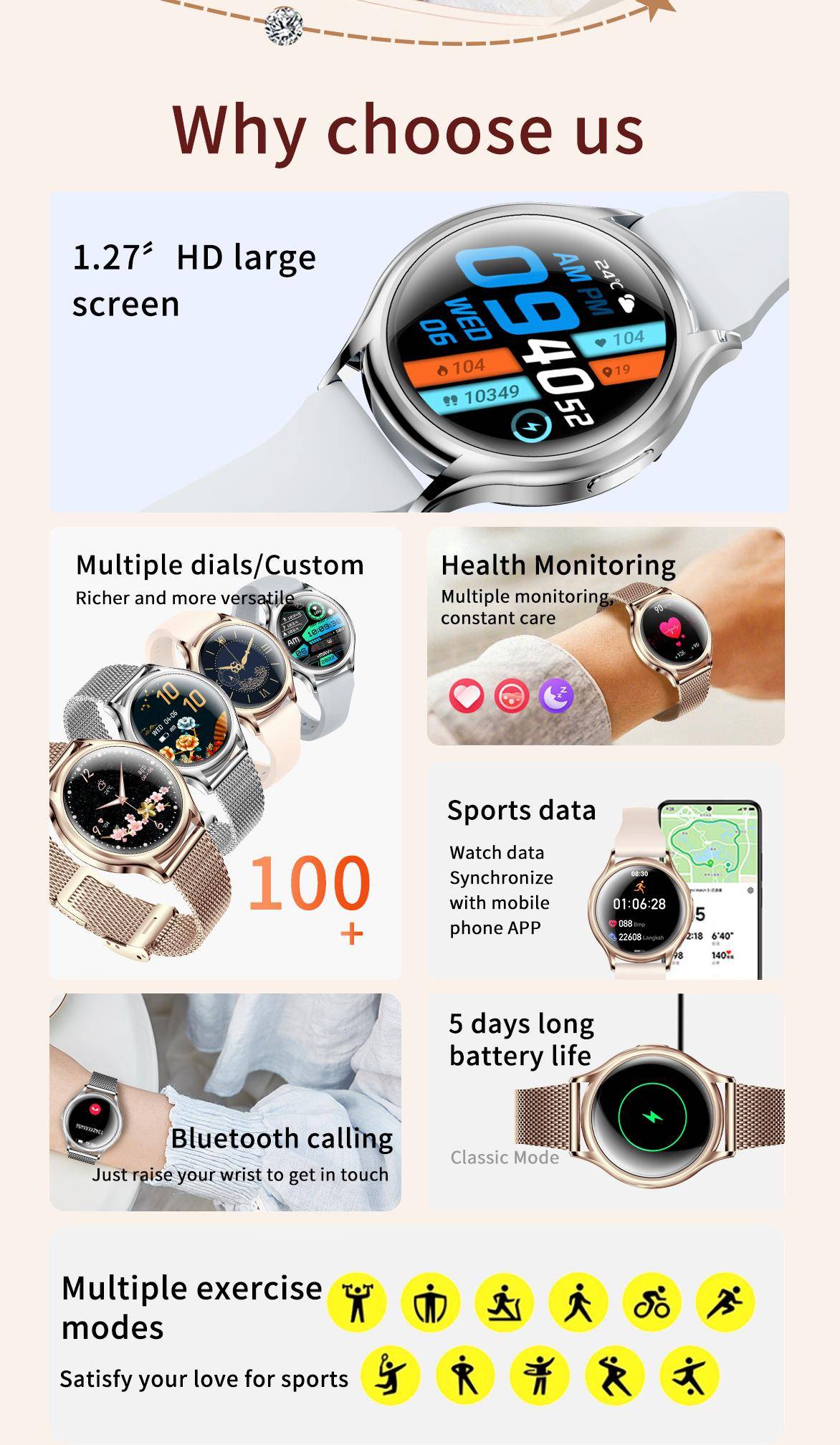 YES Ariel Fit Smartwatch