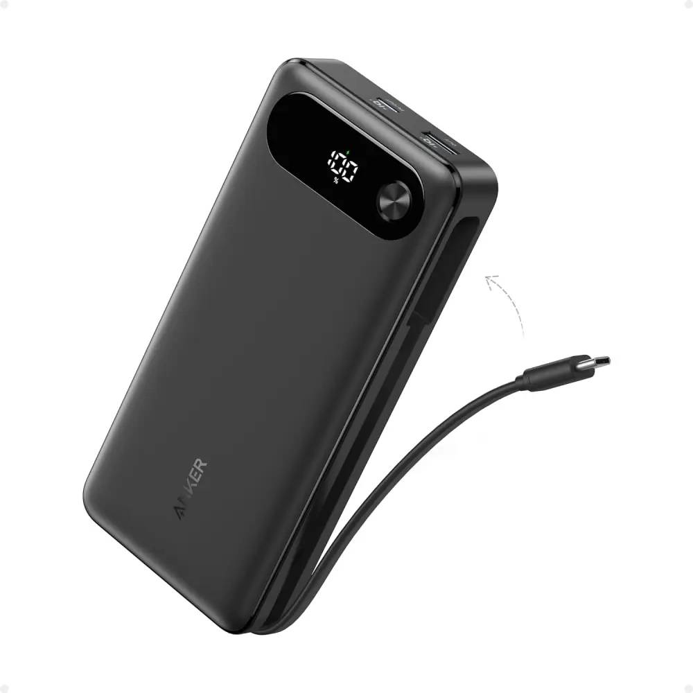 Anker A1383 87W 20000mAh Power Bank with Built-In Cable