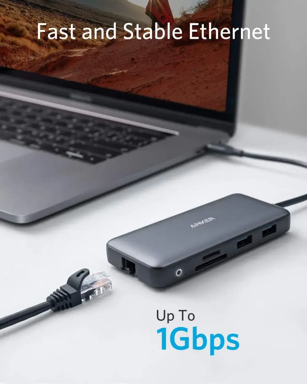 Anker PowerExpand 8-in-1 USB C Hub with 100W Power Delivery 4K 60Hz